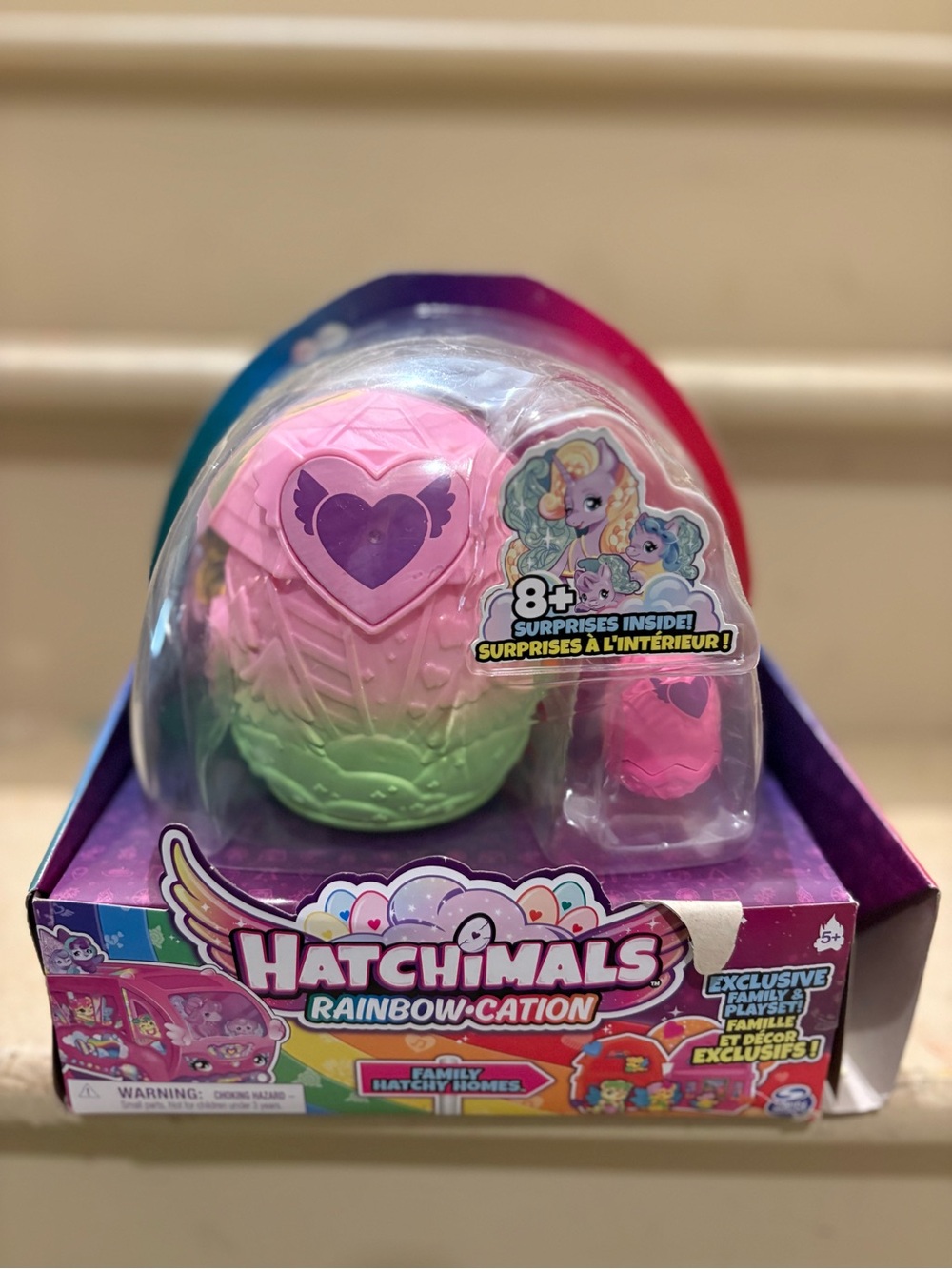 Hatchimal Rainbow-cation Surprise Egg Toy - Pink & Green